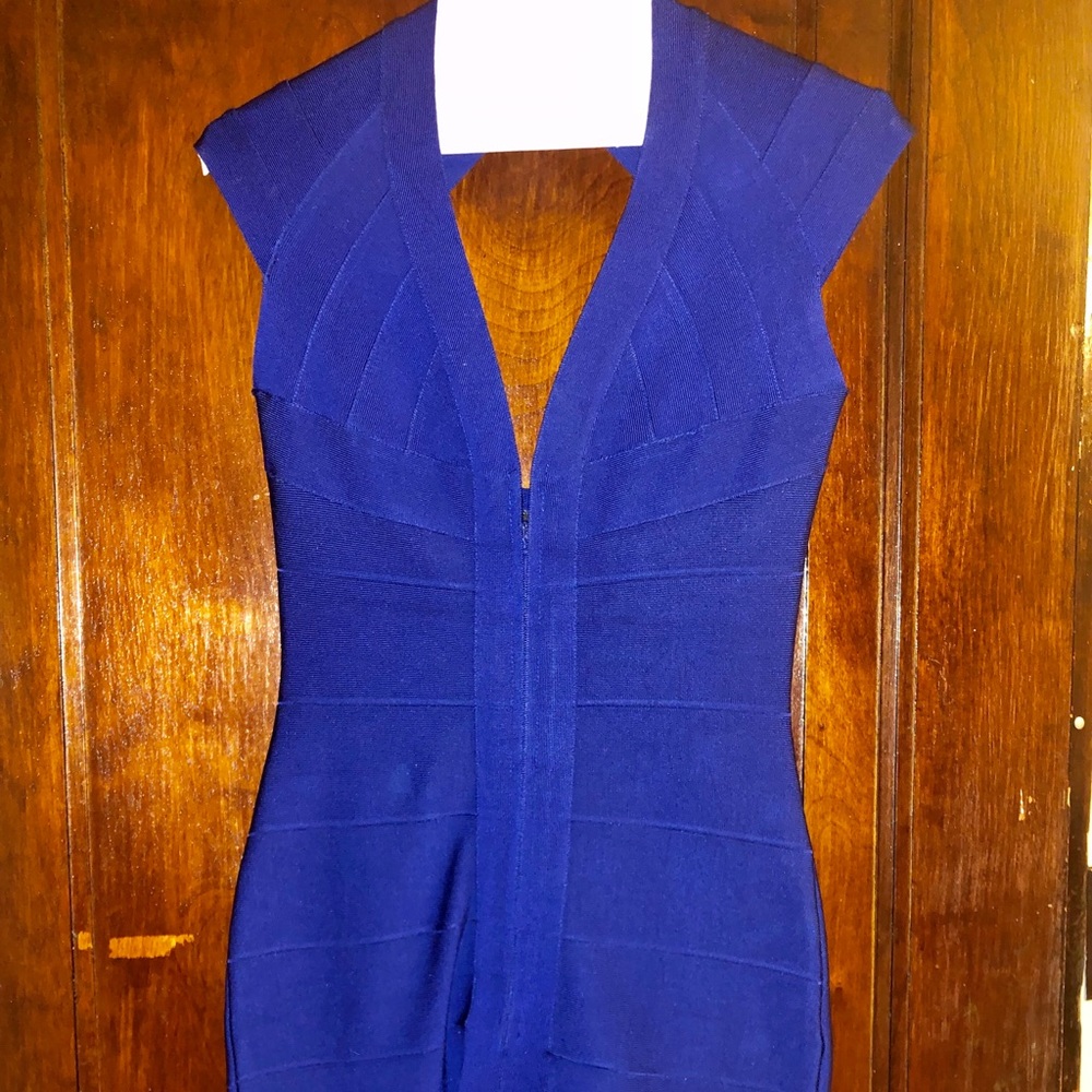 Royal Blue Bandage Dress